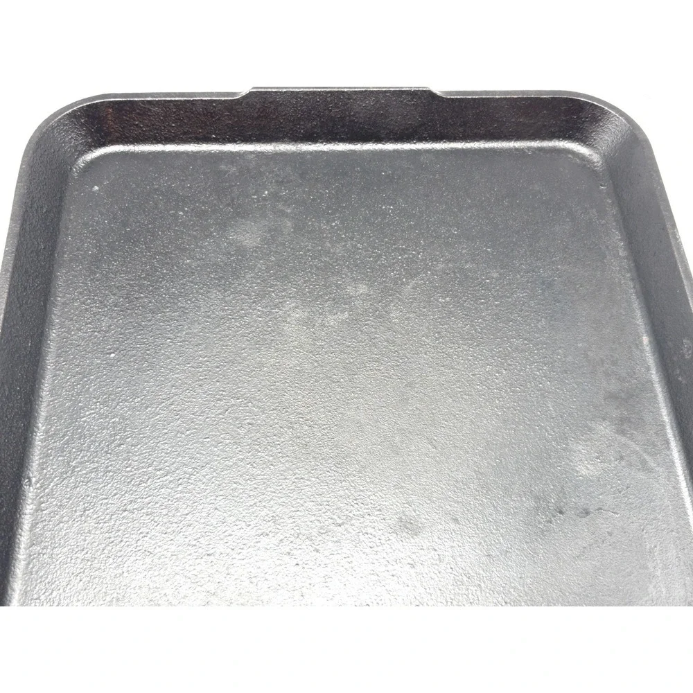 Lodge 10.5 Inch Square Cast Iron Griddle Pan 9SGR USA Made Black